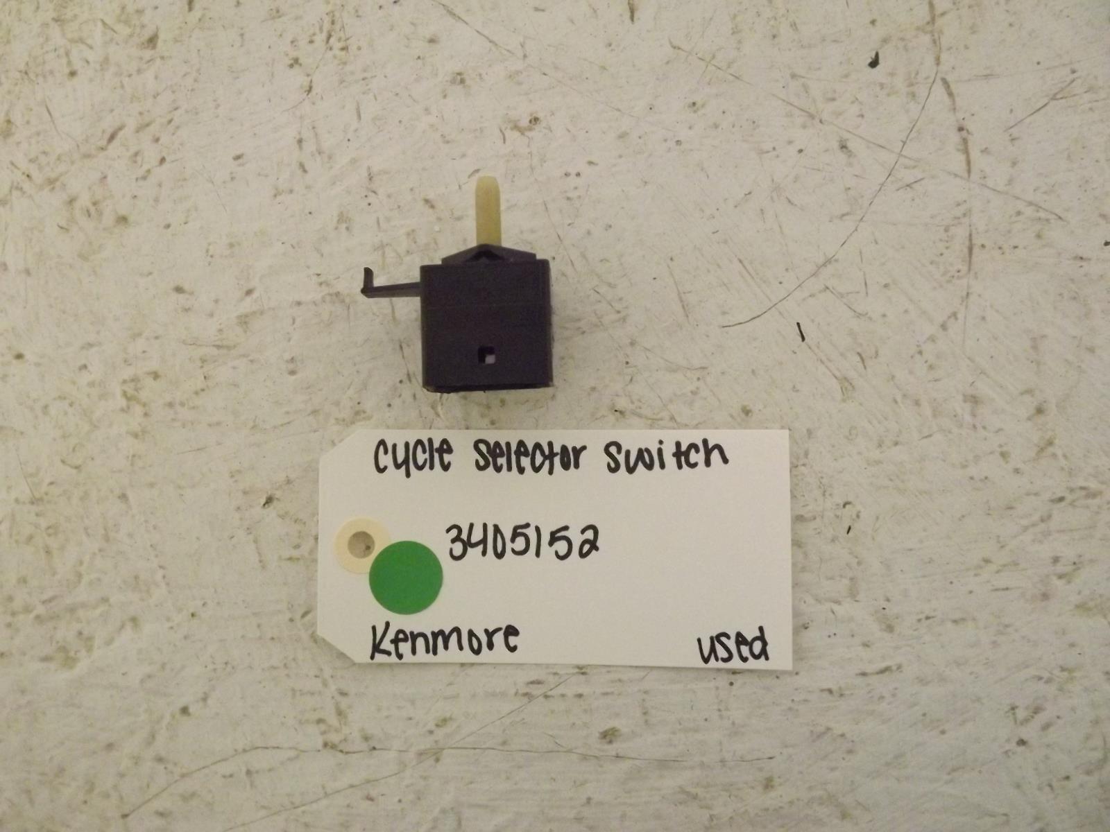 Kenmore Dryer 3405152 Cycle Selector Switch Used Kenmore Dryer 3405152 Cycle Selector Switch Used
